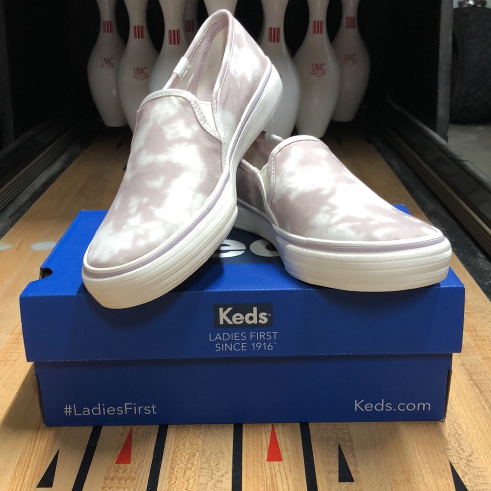 Keds double decker tie dye mauve